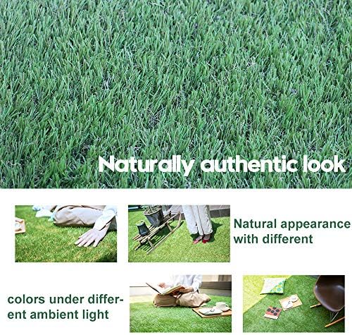 Artificial Grass Turf 4FTX50FT, 38inch 4 Tone Realistic Synthetic Thick Fake - Image 5