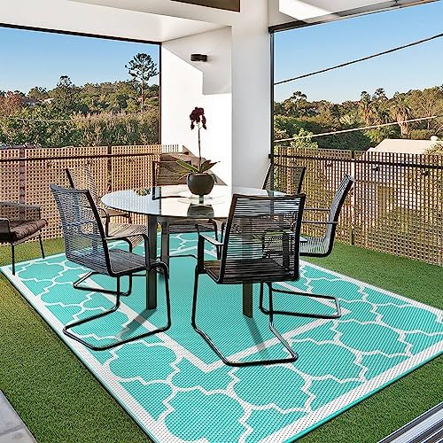 GENIMO Outdoor Rug, Waterproof Plastic Rugs - Image 2