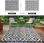 Outdoor Patio Plastic Straw Rug - Image 3