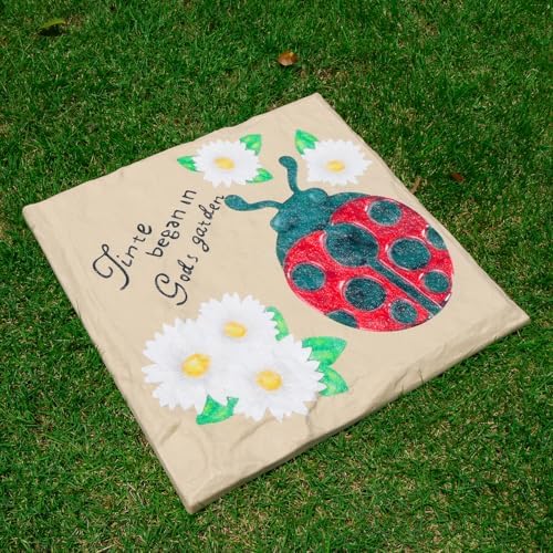 4Pcs Large Stepping Stones Outdoor Garden Walkway, Durable Plastic Pavers - Image 6