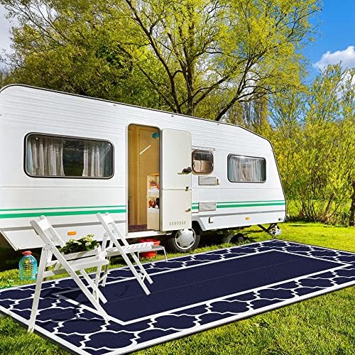 GENIMO Outdoor Rug, Waterproof Plastic Rugs 9'x18' - Image 2
