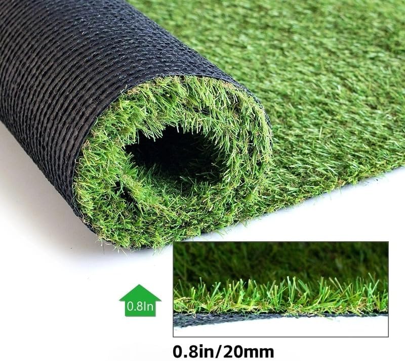 0.8 Inch Grass Height Artificial Grass 11FT x 89FT Customizable Flame Retardant - Image 2