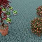 Pure Garden 6-Pack Polypropylene Interlocking Patio Deck Tiles - Image 3