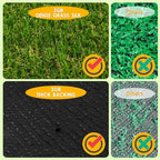 Realistic Artificial Grass Rug 4 FT x 67 FT Fake Faux Turf Grass, 0.8"" Indoor - Image 4