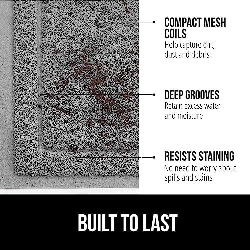 GORILLA GRIP Dirt Grabber Door Mat Durable Mesh - Image 2