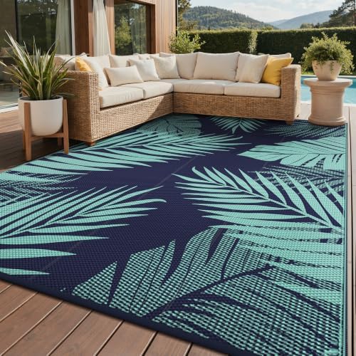 GENIMO Outdoor Rug, Waterproof Plastic Rugs by GENIMO