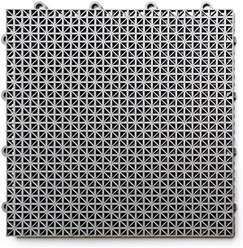 SnapLock DuraGrid 12"x12" Interlocking Deck Tiles, 40 Pack by BigFloors