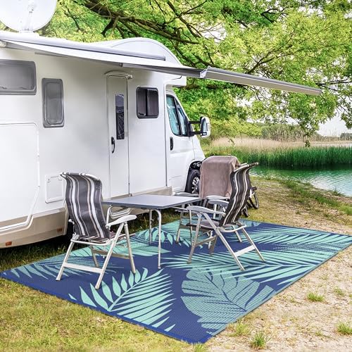 GENIMO Outdoor Rug, Waterproof Plastic Rugs - Image 5