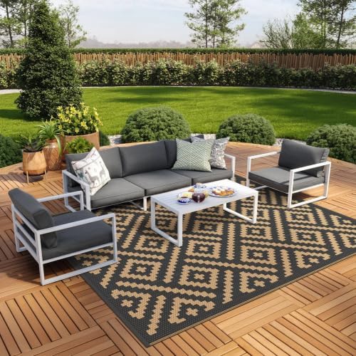 GENIMO Outdoor Rug, Waterproof Plastic Rugs by GENIMO