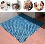 12 Pack Interlocking Floor Cushion Rubber Tile Mats 12" x 12" Non-Slip Shower - Image 5