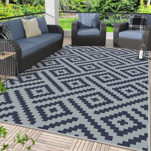 GENIMO Outdoor Rug, Waterproof Plastic Rugs by GENIMO