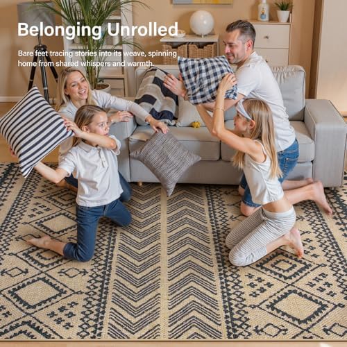 Lahome Boho Washable Easy Jute Runner Rug, 2x8 Kitchen Runner Rug Non Slip - Image 4