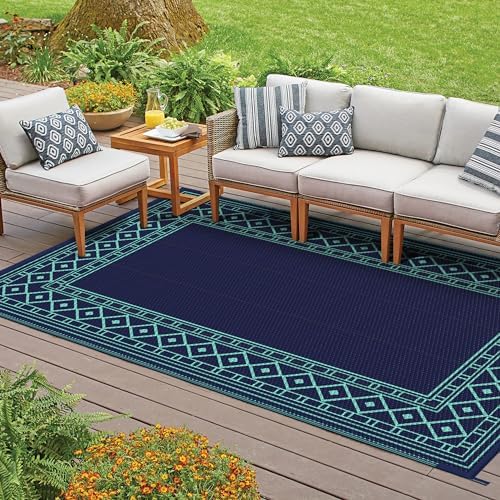 GENIMO Outdoor Rug, Waterproof Plastic Rugs - Image 2