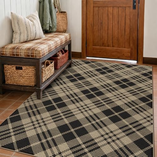 JTJ Easy Jute 4x6 Diagonal Plaid Rug by JTJ