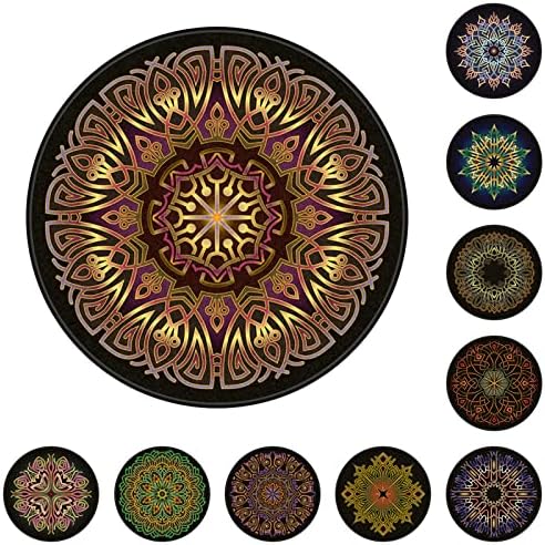 Chair Mat for Hardwood Floor Anti-Slip Floor Protector Round Gaming Computer by GZQIAWY