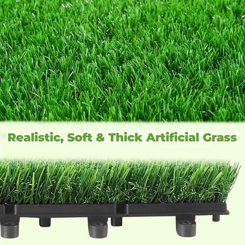 216 PCS Interlocking Artificial Grass Tiles - Image 4