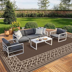 GENIMO Outdoor Rug, Waterproof Plastic Rugs 10'x20' by GENIMO