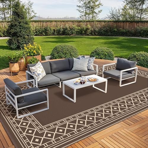 GENIMO Outdoor Rug, Waterproof Plastic Rugs 10'x20' by GENIMO