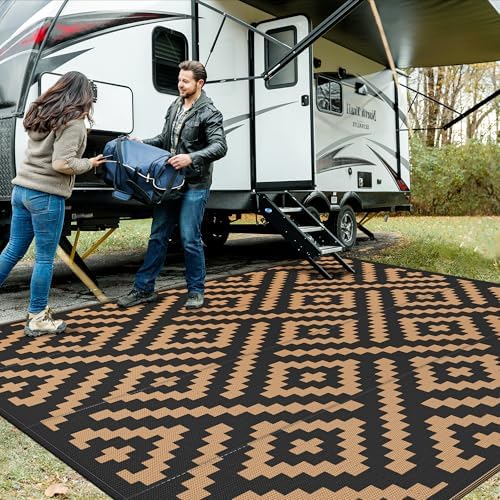 GENIMO Outdoor Rug, Waterproof Plastic Rugs by GENIMO