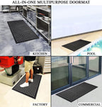 A1 Home Collections Anti Fatigue Mat, 0.6" Thick Heavy Duty Rubber Floor Mat - Image 5