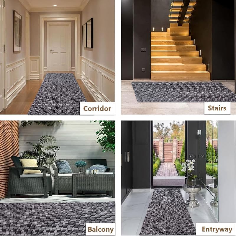 Petgrow Heavy Duty Hallway Runner Rug 2FTX8FT, Custom Size Backed Non-Slip Area - Image 6