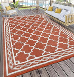 GlowSol Outdoor Rug 9x12 Waterproof Outdoor Plastic Straw Rug - Image 2