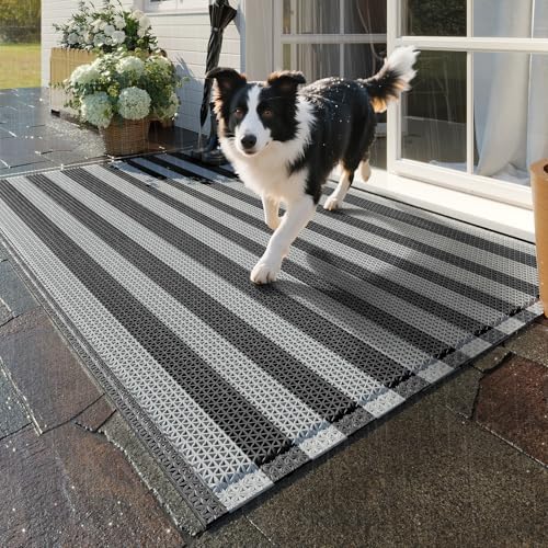 Outside Doormats, Outdoor Welcome Drainage Non Slip Mat 20"x31" by QiCaiJia