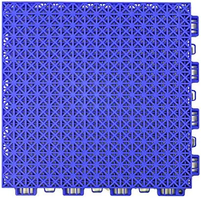 RevTime 24 pcs Interlocking Rugged Grip-Loc Deck Floor Tiles 12"x12"x5/8" - Image 2