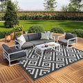 GENIMO Outdoor Rug, Waterproof Plastic Rugs 9'x12' by GENIMO