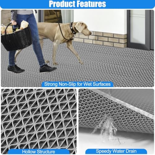 Drainage Mat Roll, Non Slip PVC Pool Floor Mat - Image 3