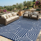 Garvee Reversible Rainbow Outdoor Rug 9x12 - Image 3