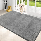 PURRUGS Dirt Trapping Indoor Door Mat, Light Grey-Dark Grey by PURRUGS