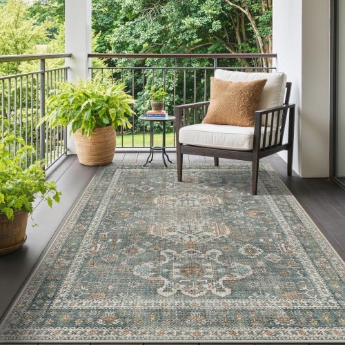 GENIMO 5x8 Outdoor Rug, Washable - Image 4
