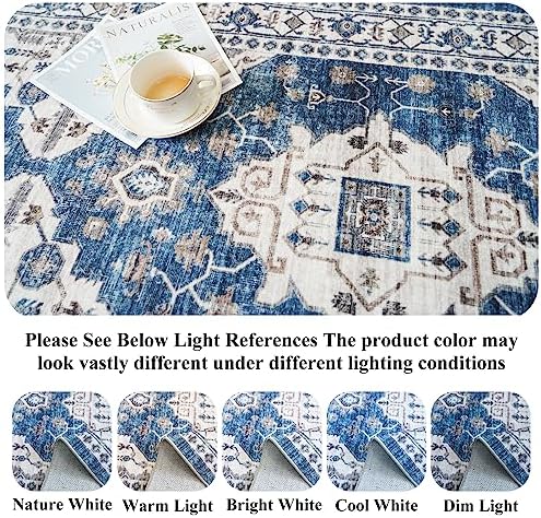 2x5 Washable Hallway Runner Rug: Indoor Farmhouse Entryway Kitchen Rugs - Image 3