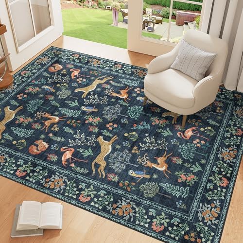 DUKINO 3x5 Rug, Washable Animal Area Rug - Image 3