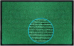 LuxUrux Striped Green Door Mat by LuxUrux