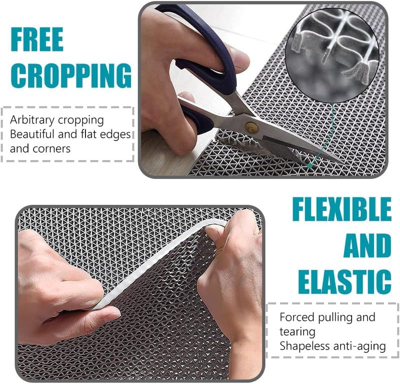 Anti Slip Drainage Mat Cutable Pool Flooring Bathroom Mats 4FTX56FT PVC Mesh - Image 5