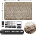REFETONE Front Door Mat 32"x48", Absorbent Non Slip Indoor Doormat - Image 2