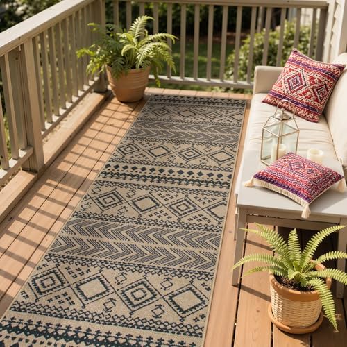 Lahome Boho Washable Easy Jute Runner Rug, 2x8 Kitchen Runner Rug Non Slip - Image 2