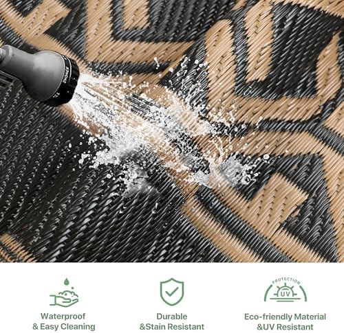 GENIMO Outdoor Rug, Waterproof Plastic Rugs - Image 6