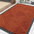 Smiry Front Door Mat Outside Entrance, Low Profile Rubber Doormat by Smiry