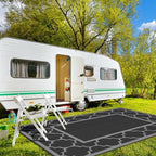 GENIMO Outdoor Rug, Waterproof Plastic Rugs 10'x14' - Image 2