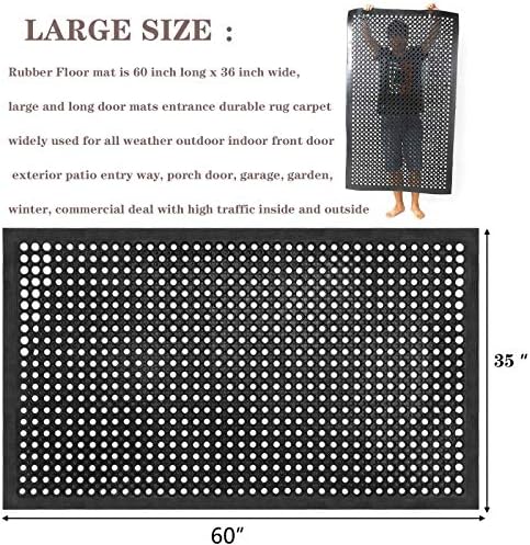 Large Outdoor Rubber Drainage Mat - Image 2