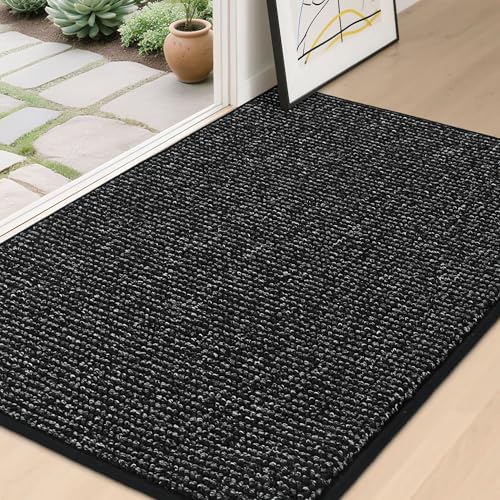 BEQHAUSE Dirt Trapper Door Mat 32" x 48", Non-Slip Washable Doormats by BEQHAUSE