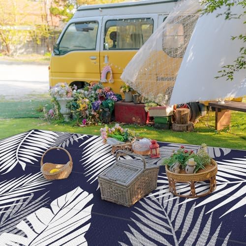 GENIMO Outdoor Rug, Waterproof Plastic Rugs 10'x14' - Image 3