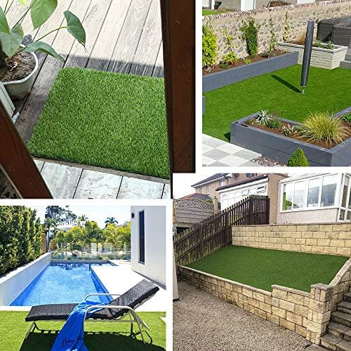 Artificial Grass Turf 8FTX53FT, 38inch 4 Tone Realistic Synthetic Thick Fake - Image 6