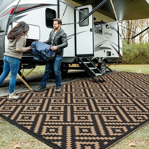 GENIMO Outdoor Rug, Waterproof Plastic Rugs 8'x16' by GENIMO