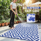 OLANLY Outdoor Rug 8x10 ft Waterproof Reversible Mat - Image 3
