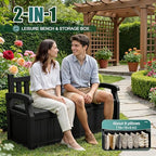 Devoko 80 Gallon Storage Bench Deck Box Waterproof&Lockable - Image 6