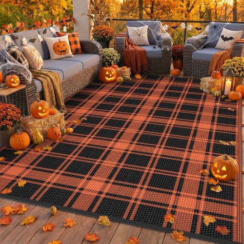 GENIMO Fall Decor Outdoor Rug, Plastic Rugs by GENIMO